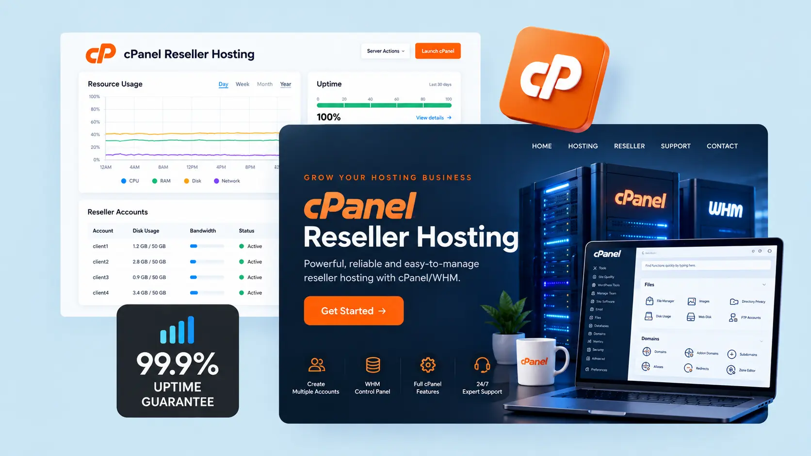 cPanel Linux Reseller Web Hosting Showcase